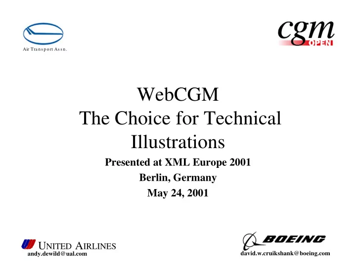 webcgm the choice for technical illustrations