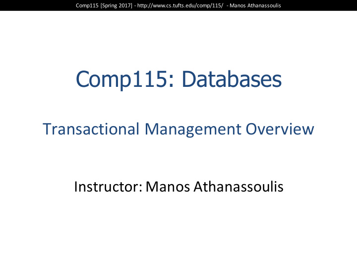 comp115 databases