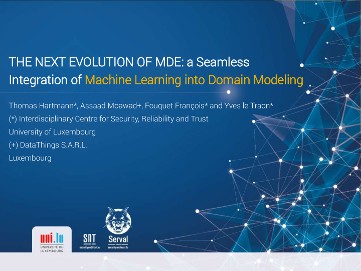 the next evolution of mde a seamless integration of