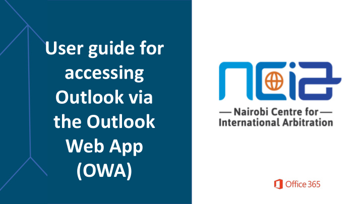 accessing outlook via