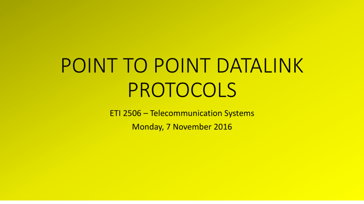 protocols