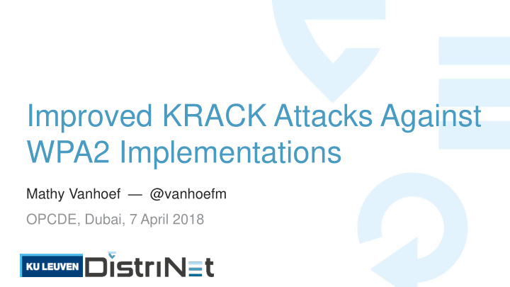 improved krack attacks against