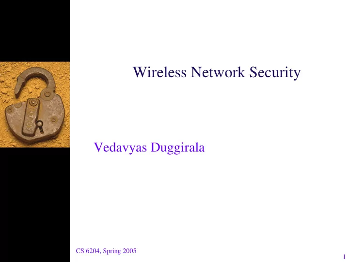 wireless network security