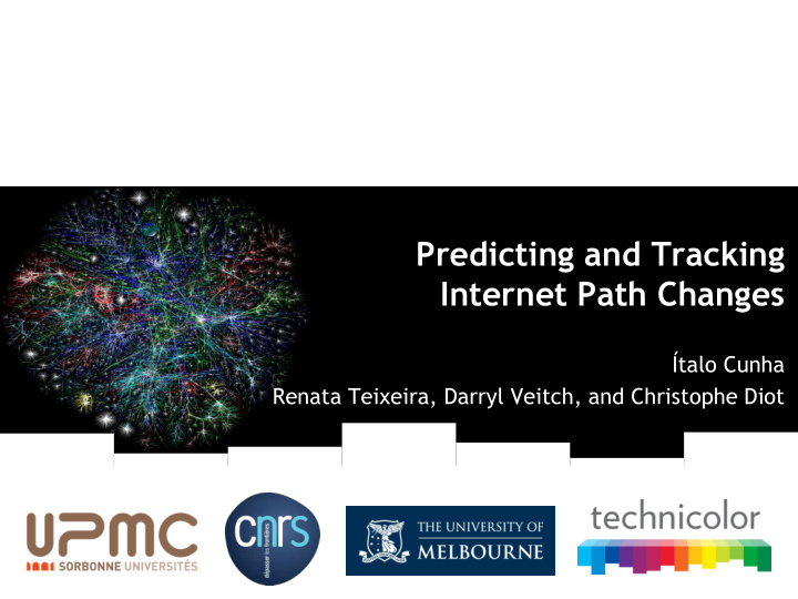 predicting and tracking internet path changes