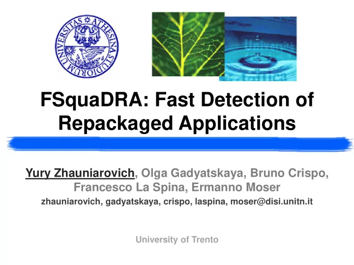repackaged applications