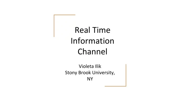 real time