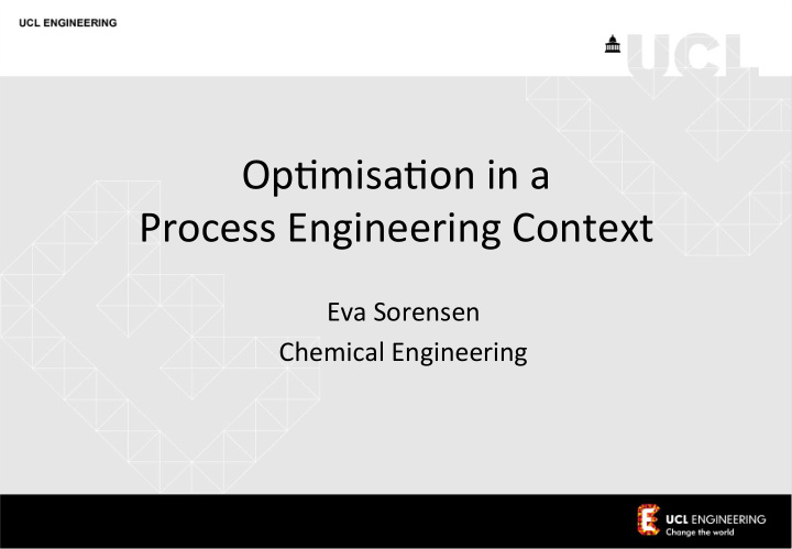 op misa on in a process engineering context