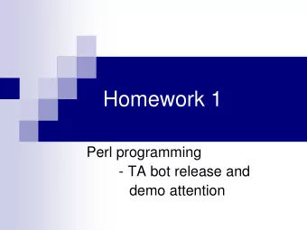Homework 1  Perl programming  - TA bot release and  demo attention  Irc bot fighting screen shot