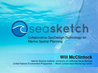 Will McClintock  Marine Science Institute, University of California Santa Barbara United Nations