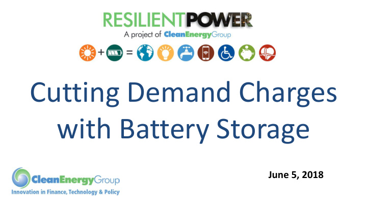 cutting demand charges with battery storage