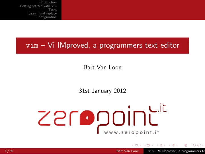 vim vi improved a programmers text editor