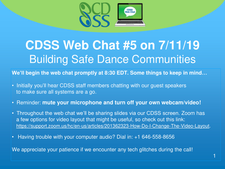 cdss web chat 5 on 7 11 19