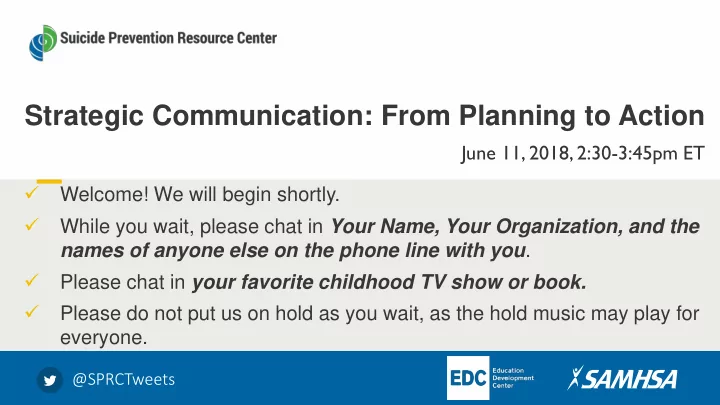 strategic communication from planning to action