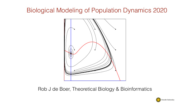 biological modeling of population dynamics 2020