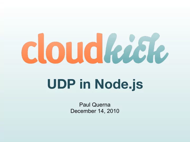 udp in node js