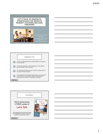 Lets Talk  Three attendees will be selected at random  and emailed after the webinar. Submit