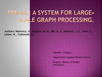 Authors: Malewicz, G., Austern, M. H., Bik, A. J., Dehnert, J. C., Horn, L.,  Leiser, N.,