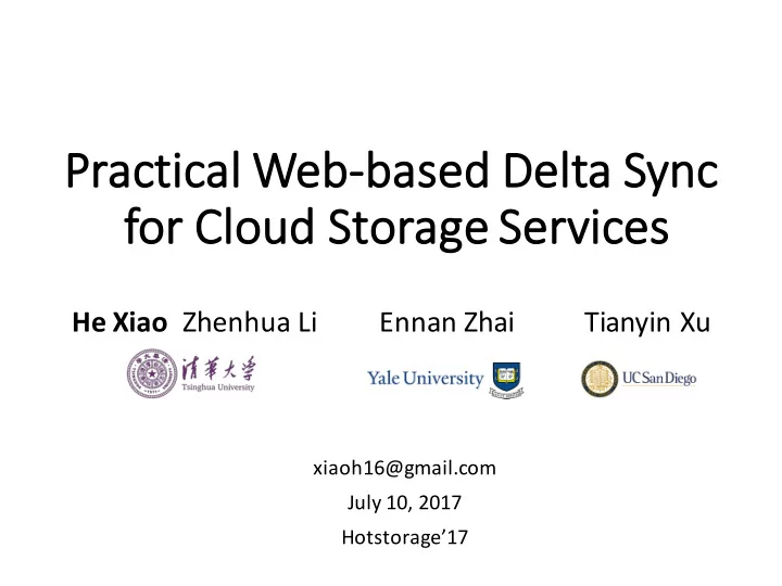pr pract ctica cal web ba based d delta sy sync fo for