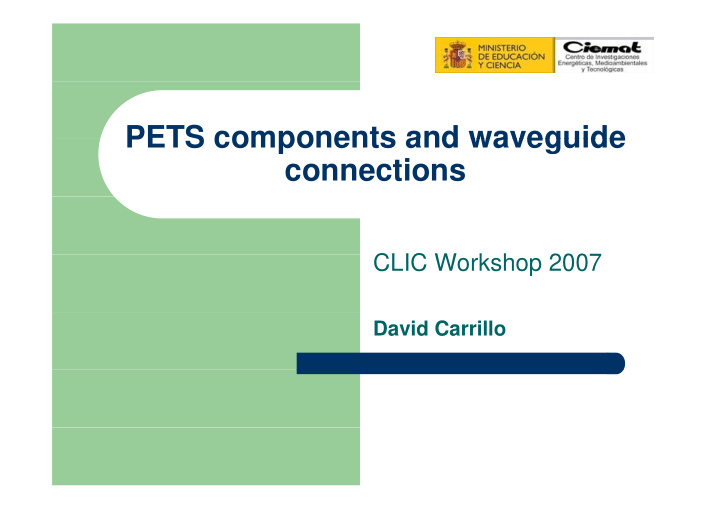 pets components and waveguide pets components and