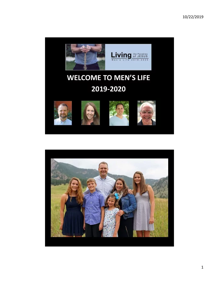 welcome to men s life 2019 2020