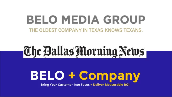 belo company
