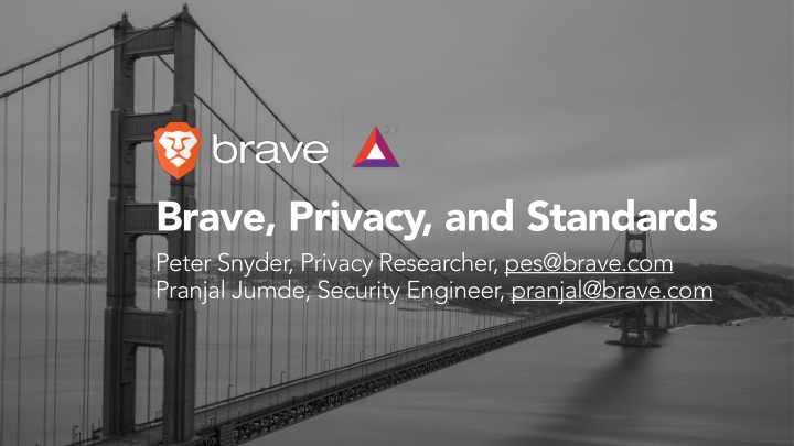 brave privacy and standards