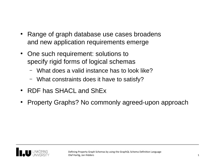 range of graph database use cases broadens and new