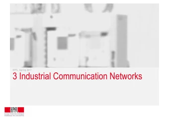 3 Industrial Communication Networks  Automation Overview  3 Industrial Communication Networks  3.1