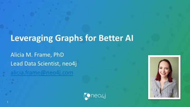 leveraging graphs for better ai