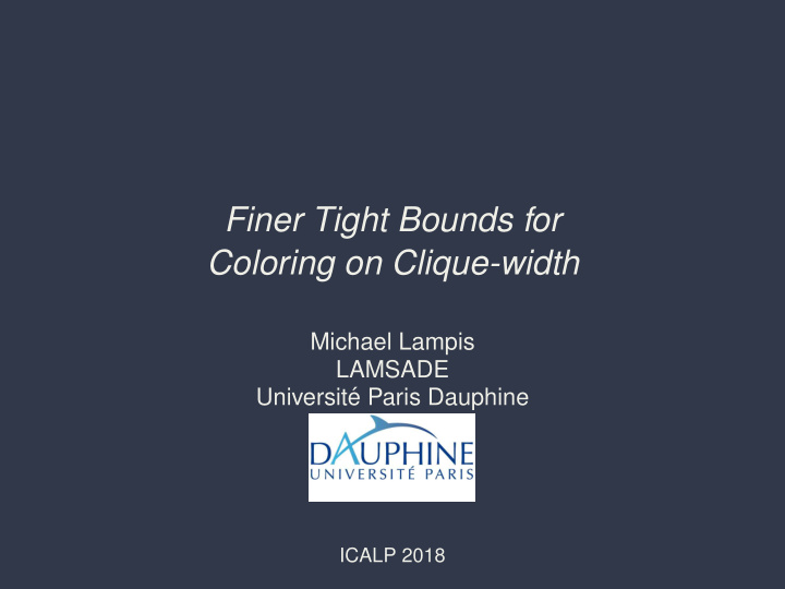 finer tight bounds for coloring on clique width