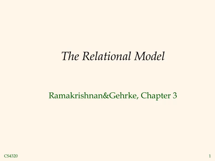 the relational model