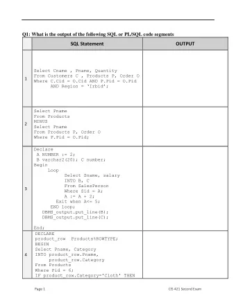 1  and customer name for customers who order it.  Display product name and  category for products