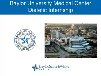 Dietetic Internship  Meet the Dietetic Internship Faculty  Susan Roberts, MS, RDN, LD, CNSC  Ashley