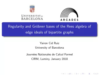 Regularity and Grbner bases of the Rees algebra of  edge ideals of bipartite graphs  Yairon Cid