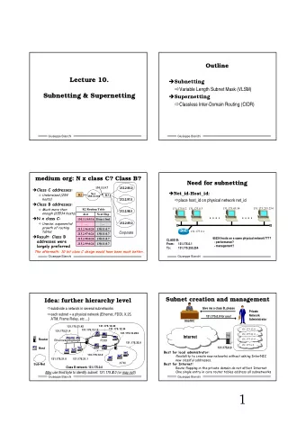 1  Subnet Address  Subnet  Address &amp;  &amp; Mask  Mask  Subnetting  Subnetting