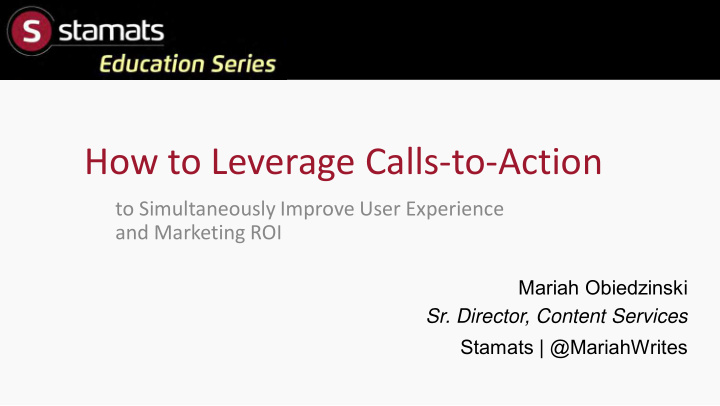 how to leverage calls to action