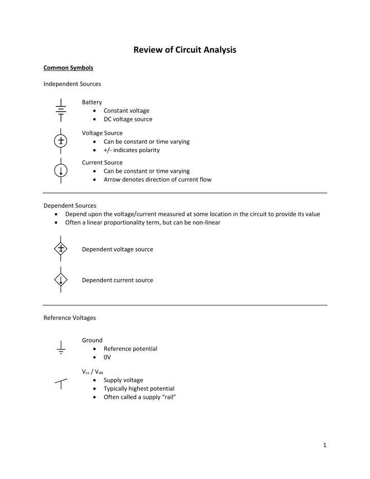 can be constant or time varying indicates polarity