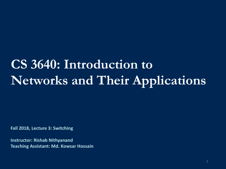 cs 3640 introduction to