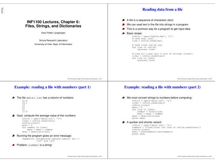 reading data from a file