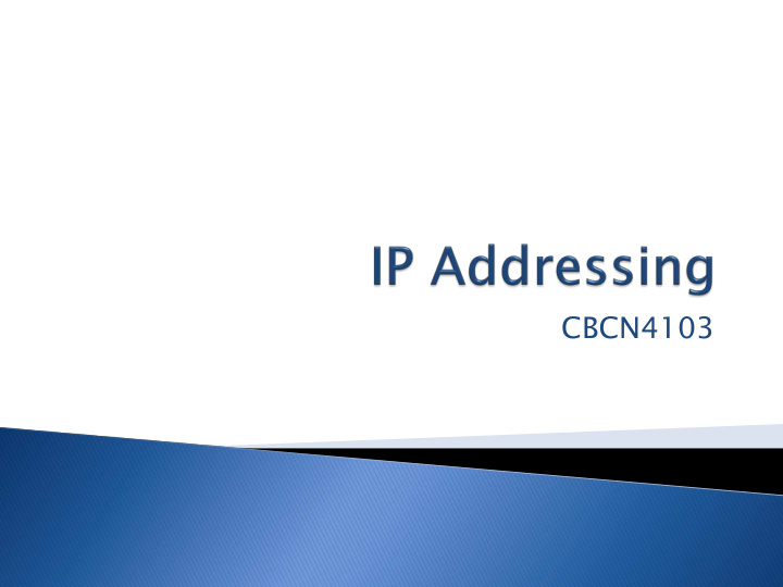 cbcn4103 the identifier used in the ip layer of the tcp