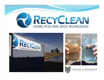 What is Frac Flowback Water?  Why Treat it?  Water that is returned back to the surface after