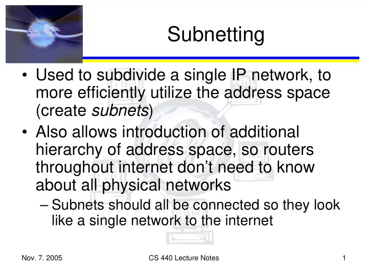 subnetting