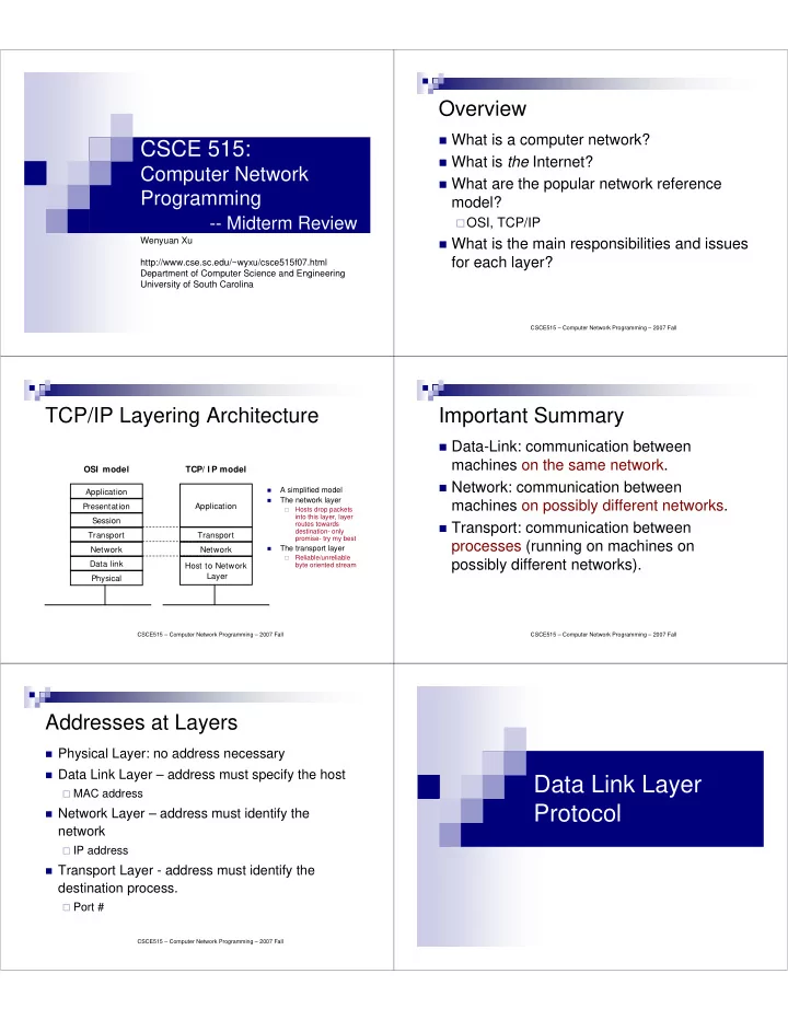 data link layer