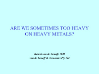 on heavy metals