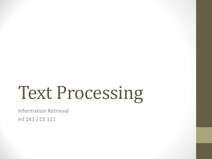 text processing