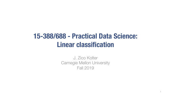 15 388 688 practical data science linear classification