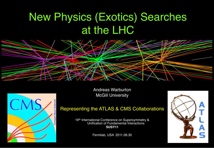 new physics exotics searches at the lhc