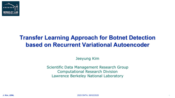 transfer learning approach for botnet detection based on
