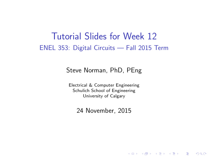 tutorial slides for week 12