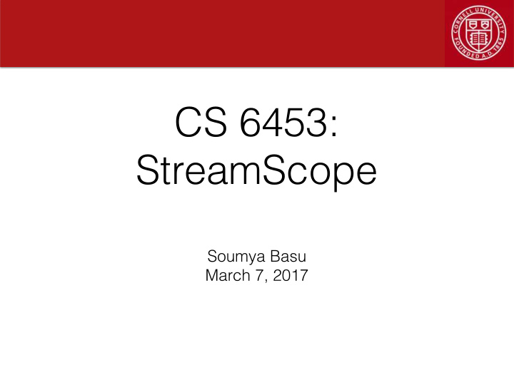 cs 6453 streamscope